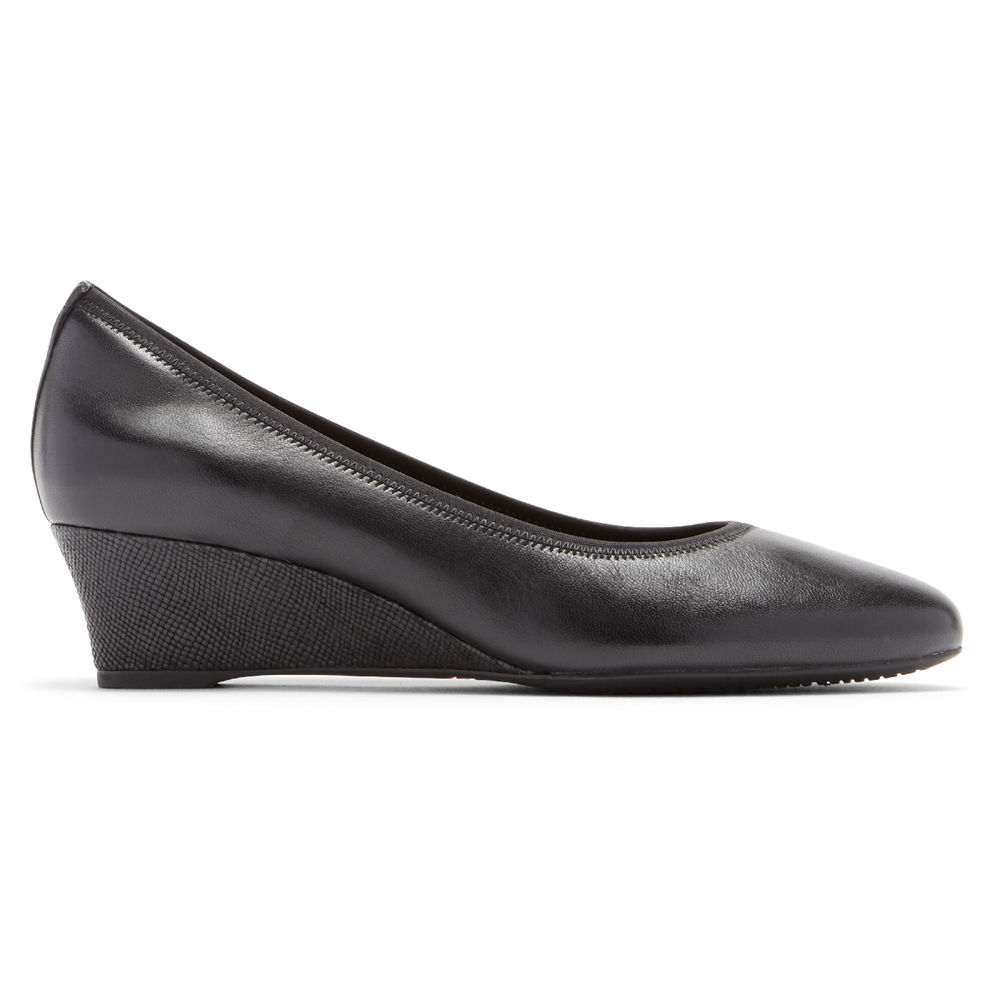 Cunhas Rockport Mulher Pretas - Total Motion Cerelia Gore - 46058KNEL